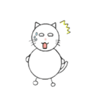 ゆるしろねこ 日常（個別スタンプ：10）