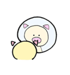 ささっと描いたブタ（個別スタンプ：21）