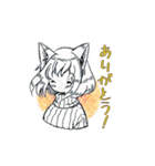 女の子たちイラストスタンプ（個別スタンプ：5）