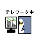 四角い形のペンギン（個別スタンプ：10）