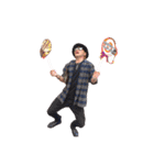 4 CRAZY LIFE GAME ①（個別スタンプ：33）