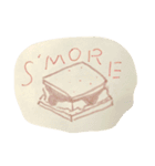 camp tent coffee  s'more  TARP（個別スタンプ：3）