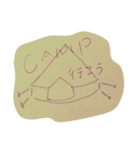 camp tent coffee  s'more  TARP（個別スタンプ：4）