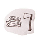 camp tent coffee  s'more  TARP（個別スタンプ：8）