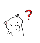 ネコちゃんスタンプ しろ（個別スタンプ：10）