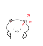 ネコちゃんスタンプ しろ（個別スタンプ：28）