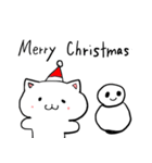 ネコちゃんスタンプ しろ（個別スタンプ：40）