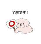 白くてかわいい犬（個別スタンプ：1）