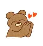 のんびりクマとアニマルずの日常（個別スタンプ：1）