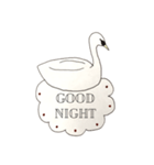 swan  LACE  FONT  敬語（個別スタンプ：4）