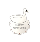 swan  LACE  FONT  敬語（個別スタンプ：20）