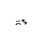 モノクロシンプル絵文字スタンプ（個別スタンプ：32）