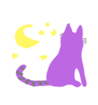 むらさきねこ きほんのせいかつ（個別スタンプ：13）