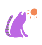 むらさきねこ きほんのせいかつ（個別スタンプ：14）