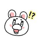 クマウサ 全力で気持ちを伝えるスタンプ（個別スタンプ：26）
