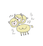 アルパカさん。ときどき、カピバラさん（個別スタンプ：5）