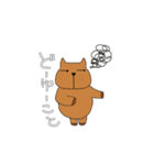 アルパカさん。ときどき、カピバラさん（個別スタンプ：31）