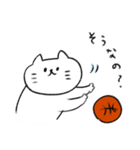 バスケねこ ●あいさつと返事●（個別スタンプ：7）