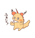 【日常】あくびモンスターと飼いネコ（個別スタンプ：3）