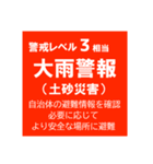 警戒レベルと避難情報のスタンプ【32種】（個別スタンプ：7）