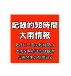 警戒レベルと避難情報のスタンプ【32種】（個別スタンプ：30）
