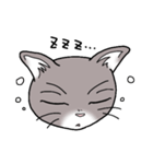 灰色猫の一日（個別スタンプ：16）