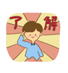 女の子と男の子【日常】（個別スタンプ：34）