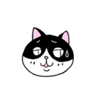 はちわれと黒と白の猫スタンプ（個別スタンプ：9）