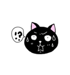 はちわれと黒と白の猫スタンプ（個別スタンプ：25）