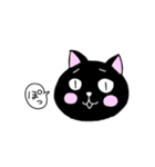 はちわれと黒と白の猫スタンプ（個別スタンプ：28）