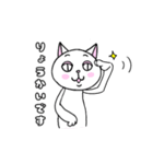 はちわれと黒と白の猫スタンプ（個別スタンプ：38）
