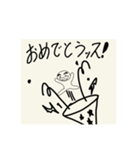 手書き文字入りの「太まゆさん」（個別スタンプ：23）