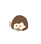 たれ目ボブ女子（個別スタンプ：1）