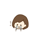 たれ目ボブ女子（個別スタンプ：3）