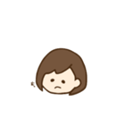 たれ目ボブ女子（個別スタンプ：4）