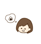 たれ目ボブ女子（個別スタンプ：5）