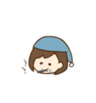 たれ目ボブ女子（個別スタンプ：7）