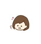 たれ目ボブ女子（個別スタンプ：8）