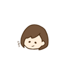 たれ目ボブ女子（個別スタンプ：10）