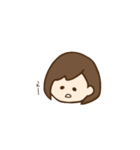 たれ目ボブ女子（個別スタンプ：12）