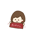 たれ目ボブ女子（個別スタンプ：13）
