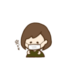 たれ目ボブ女子（個別スタンプ：14）