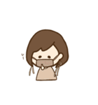 たれ目ボブ女子（個別スタンプ：15）