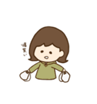 たれ目ボブ女子（個別スタンプ：17）