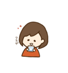 たれ目ボブ女子（個別スタンプ：28）