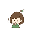 たれ目ボブ女子（個別スタンプ：29）