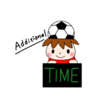 サッカーサポータースタンプ(レッド)（個別スタンプ：19）