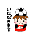 サッカーサポータースタンプ(レッド)（個別スタンプ：27）