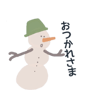 おとぼけ雪だるま（個別スタンプ：2）