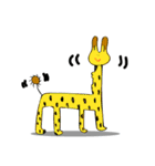ヘタかわ動物たち（個別スタンプ：1）